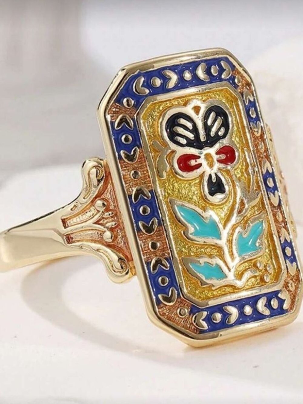 Enamel Floral Ring2018